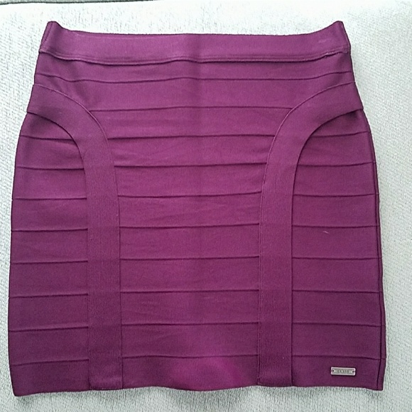 Tight Purple Guess Mini Skirt - Picture 1 of 5